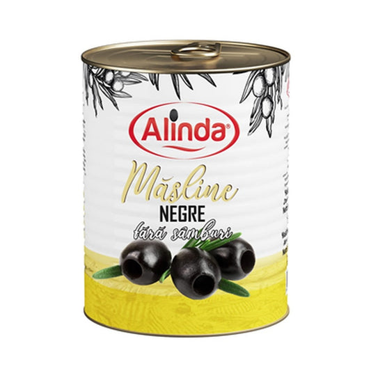 Alinda Masline Negre fara Samburi 360 g