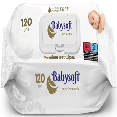 BABYSOFT 120 Servetele Umede Copii