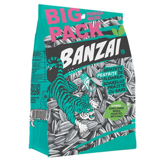 BANZAI Seminte Pestrite de Floarea Soarelui Prajite 165 g