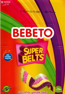 BEBETO Super Belts Jeleuri 75 g - WALTI