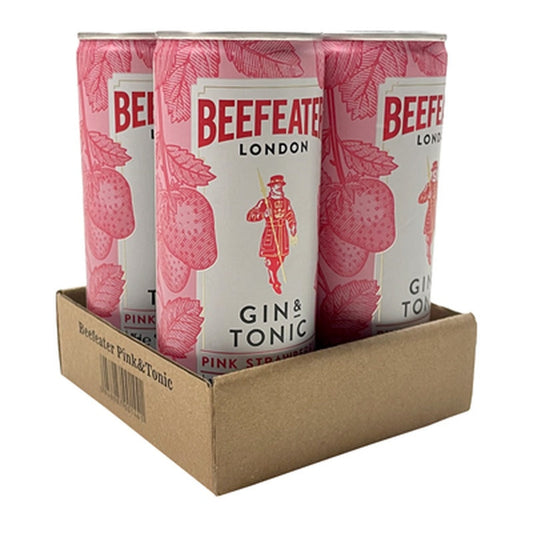 BEEFEATER Mix Gin Tonic Capsuni 4.9% SGR  0,25 L