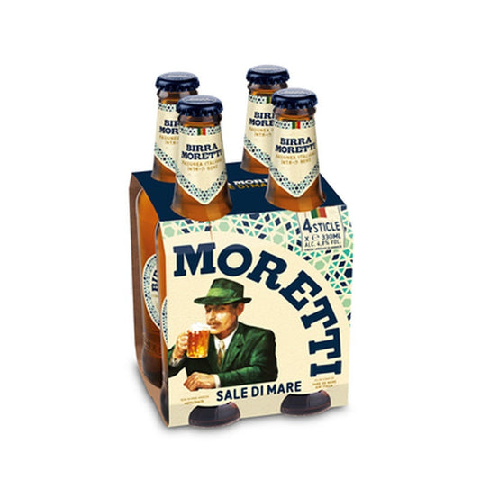 BIRRA MORETTI Sale di Mare Bere Sticla SGR 4 x 0,33 L