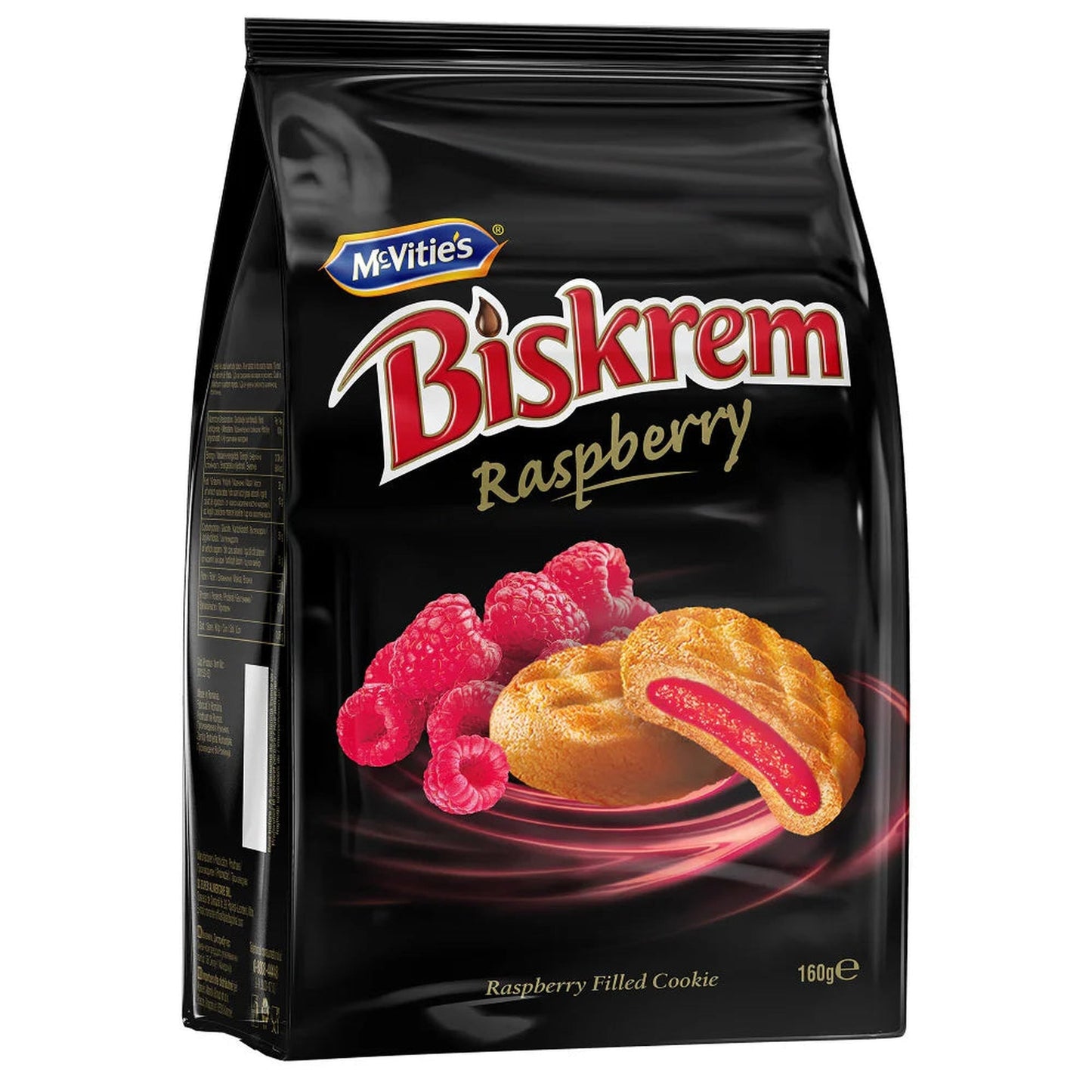 BISKREM Biscuiti cu Crema de Zmeura 160 g