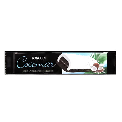 BONUCCI Cocomar Prajitura cu Crema de Cacao si Glazura de Bezea si Cocos 35 g - WALTI