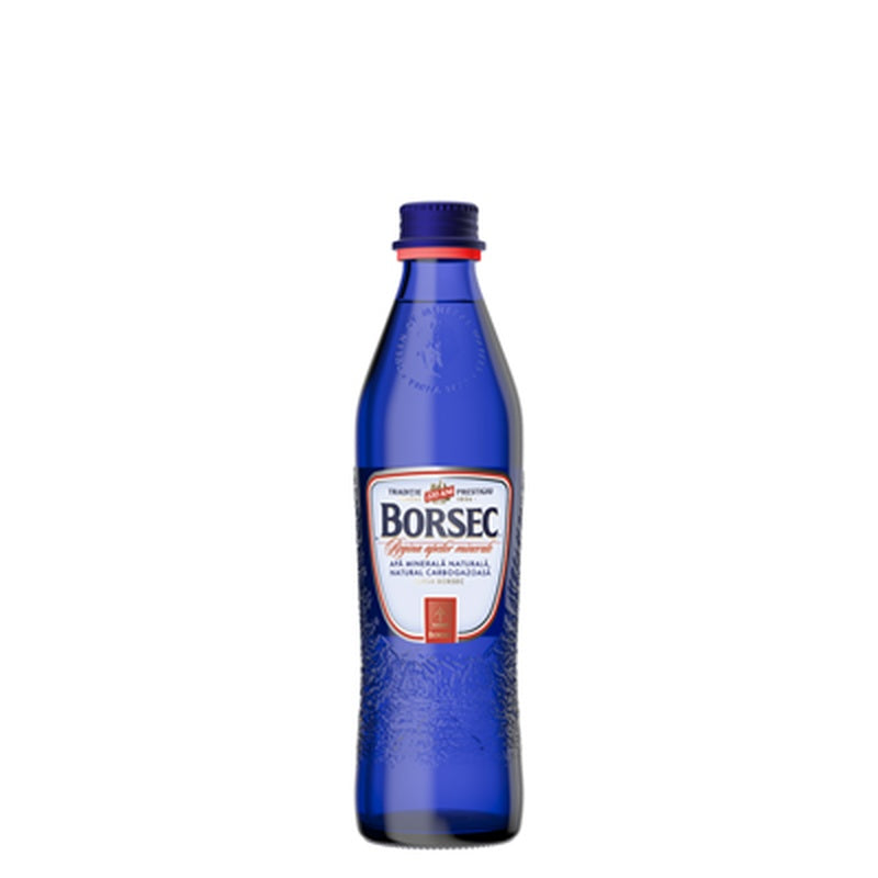BORSEC Apa Minerala Carbogazoasa Sticla SGR 0,33 L