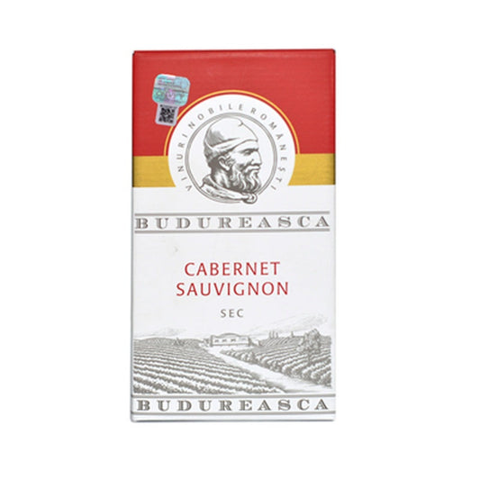 BUDUREASCA Cabernet Sauvignon Vin Rosu Sec Bag in Box 2 L
