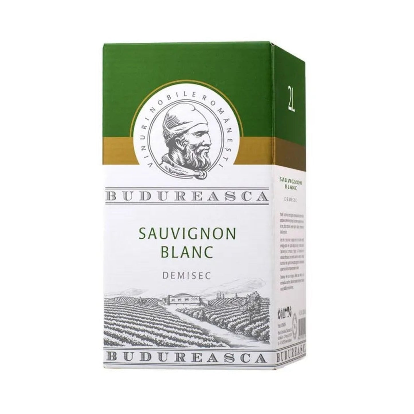 BUDUREASCA Sauvignon Blanc Demisec 2 L