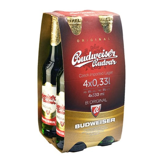 BUDWEISER BUDVAR Bere SGR 4 x 0,33 L