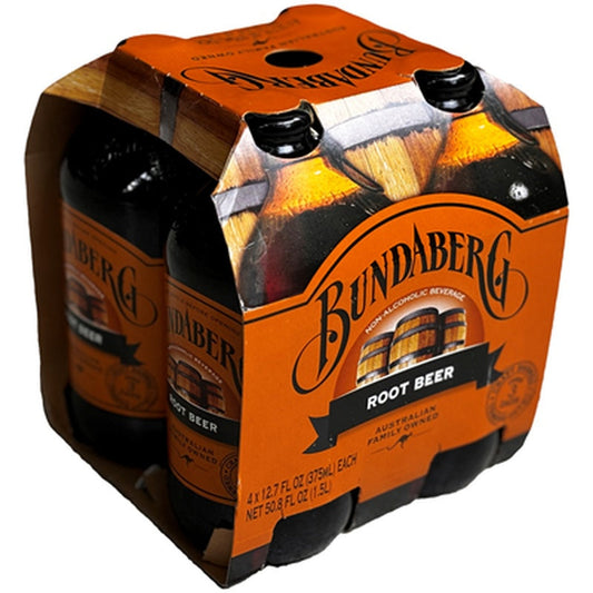 BUNDABERG Bautura Carbogazoasa Root Beer SGR 4 x 375 ml