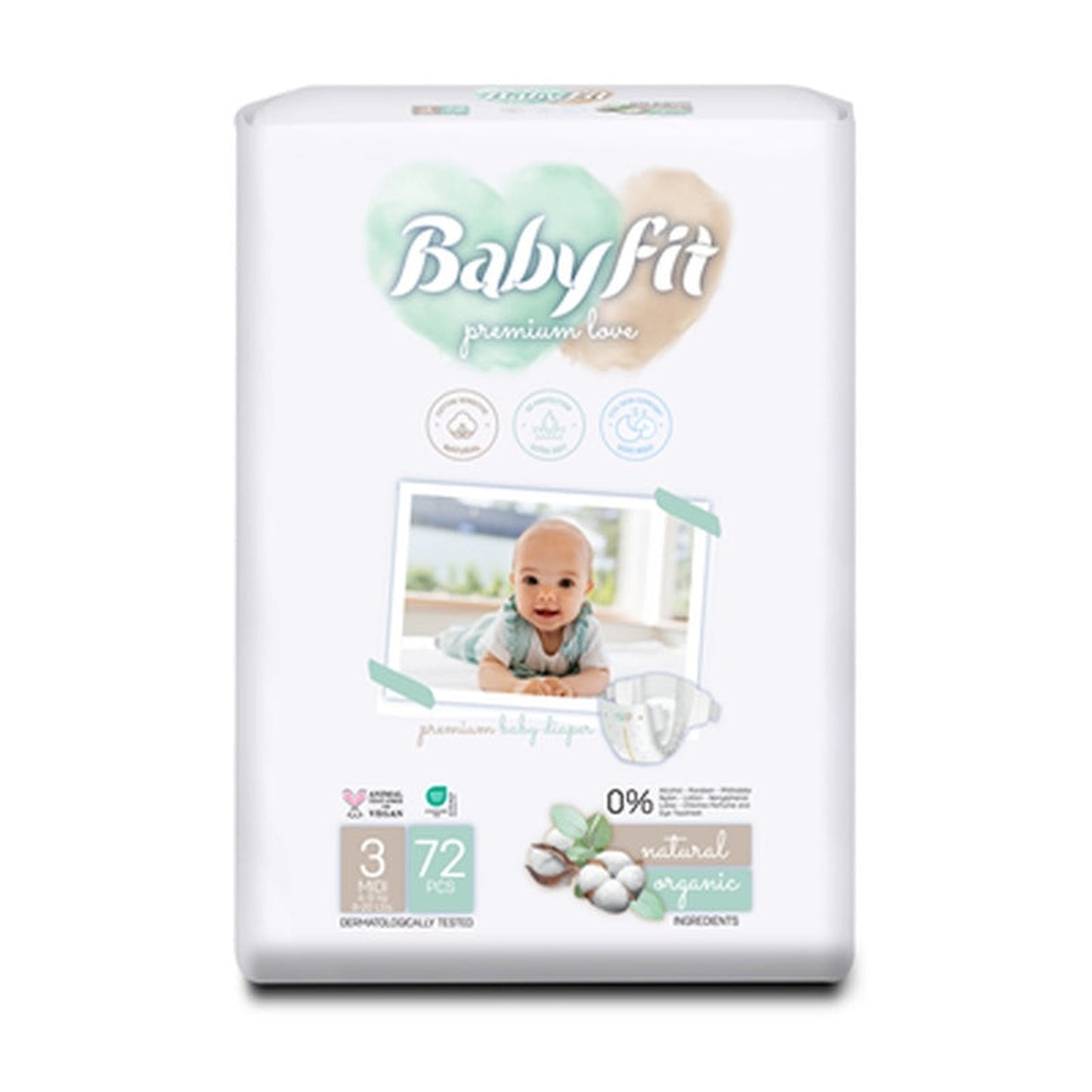 Baby fit Scutece Midi 72 Bucati Numarul 3