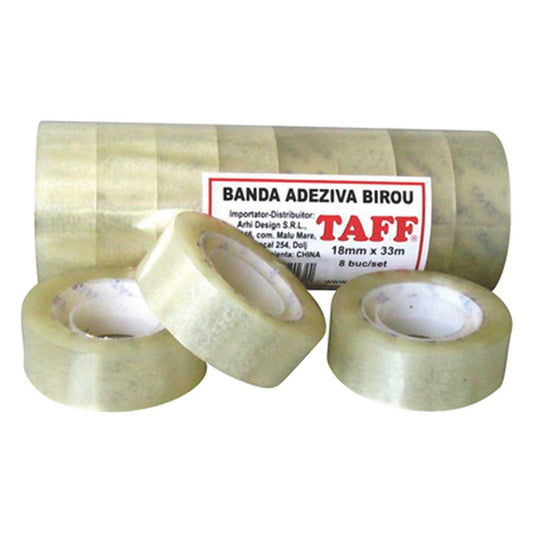 Banda Adeziva 18 mm x 33 m 8 bucati
