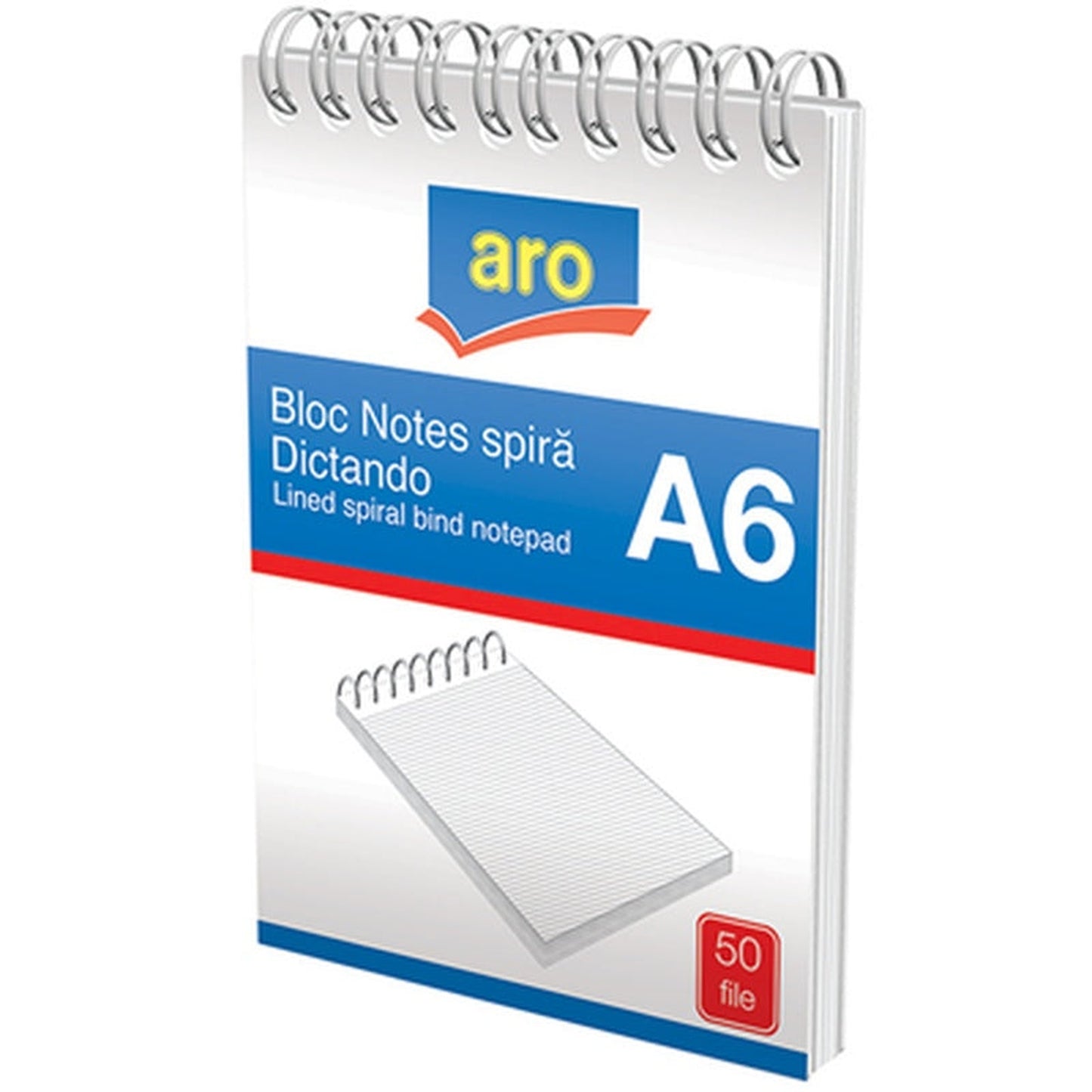 Bloc Notes Dictando A6 Cu Spirala 50 File
