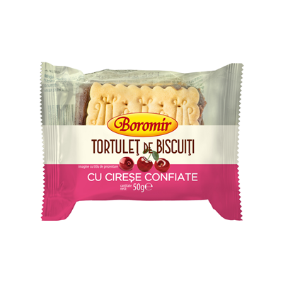 Boromir Tortulet Biscuiti cu Cirese 50 g