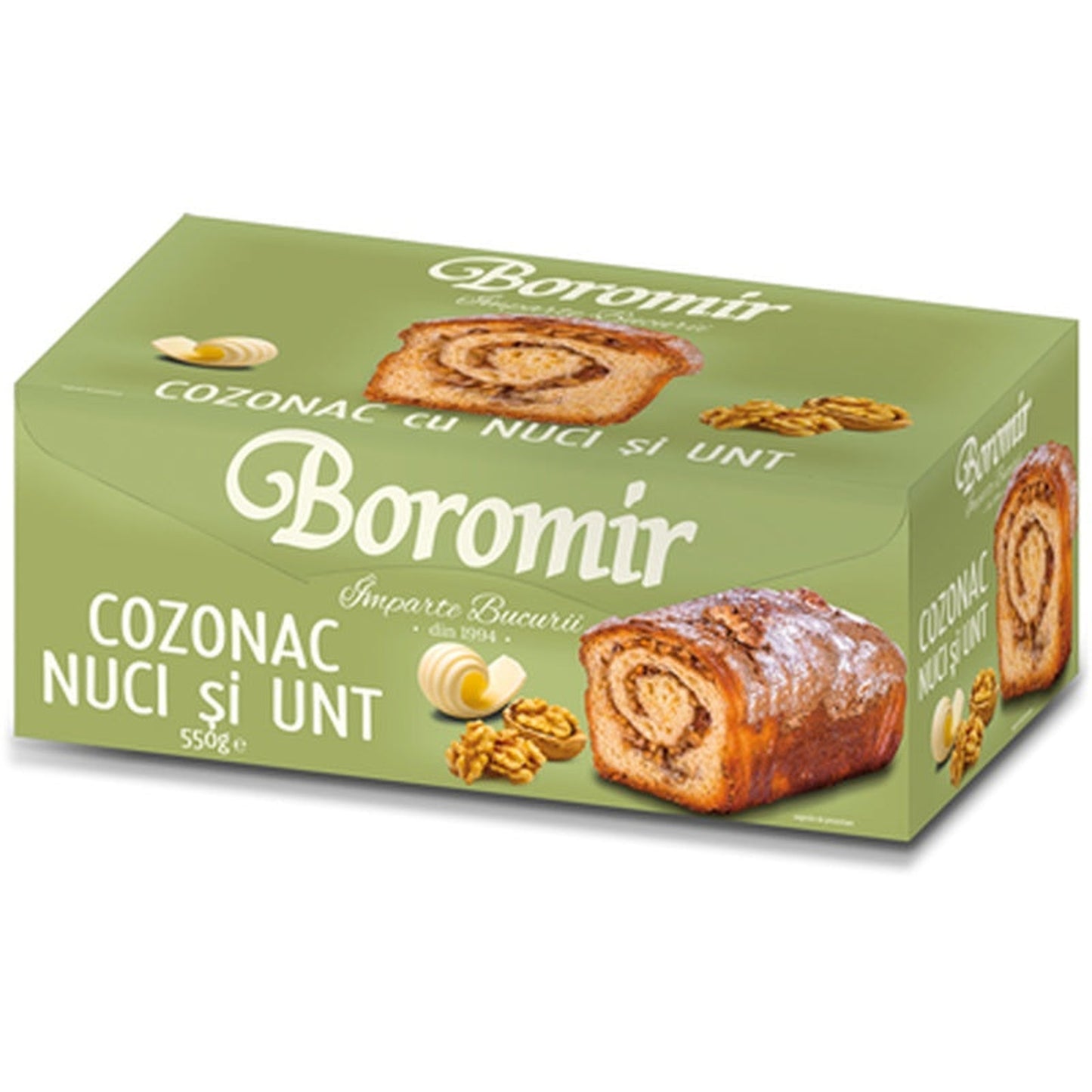 Boromir Cozonac Nuci si Unt 550 g