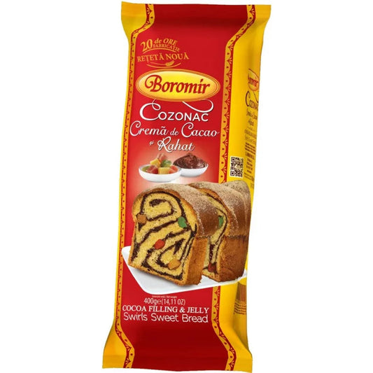 Boromir Cozonac cu Crema de Cacao & Rahat 500 g