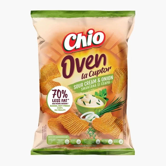 CHIO Oven Chips Cartofi Smantana si Ceapa 100 g - WALTI