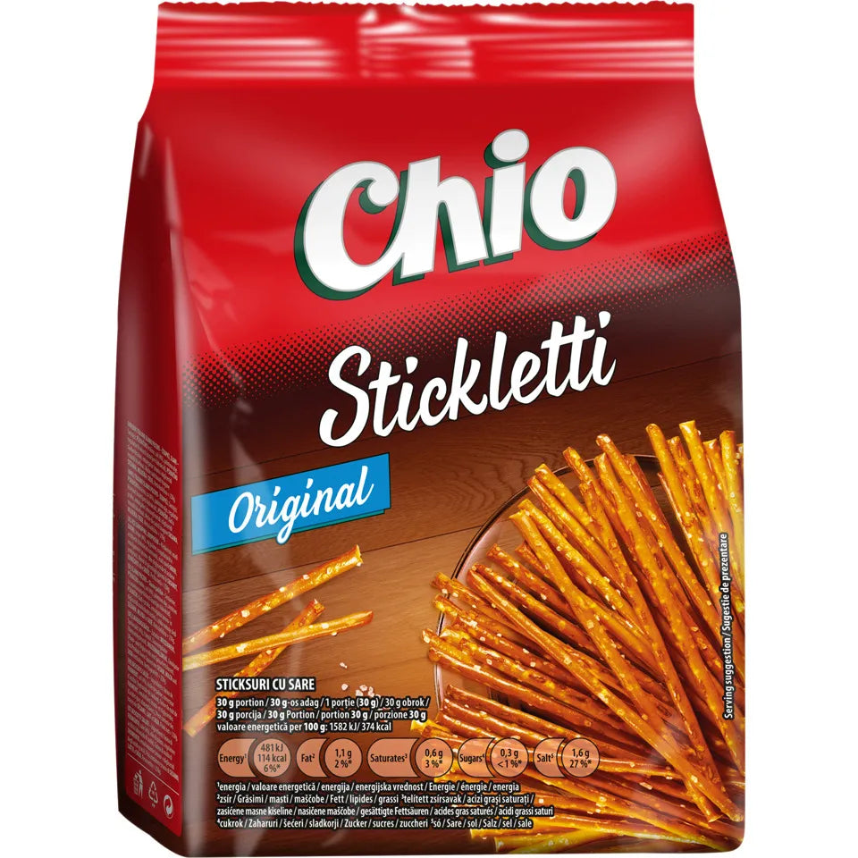 CHIO Stickletti Sticksuri cu Sare 190 g - WALTI