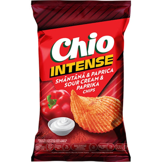 CHIO Chips Intense Smantana si Paprica 120 g