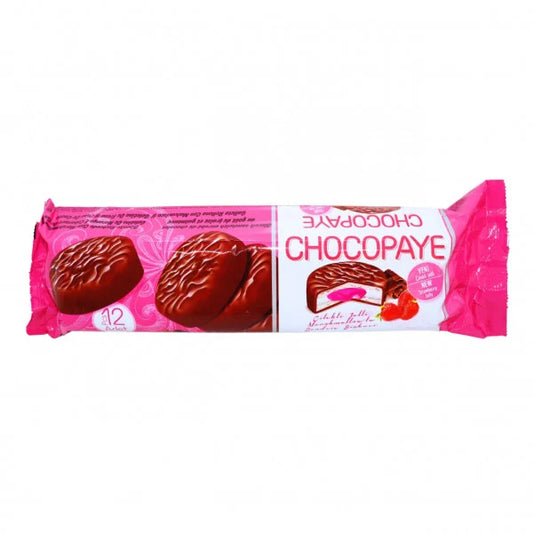 CHOCO PAYE Biscuiti cu Cacao si Jeleu de Capsuni 216 g - WALTI