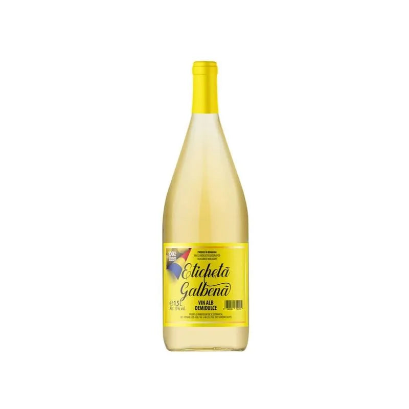 COTNARI ETICHETA GALBENA Vin Alb Demidulce SGR 1,5 L - WALTI