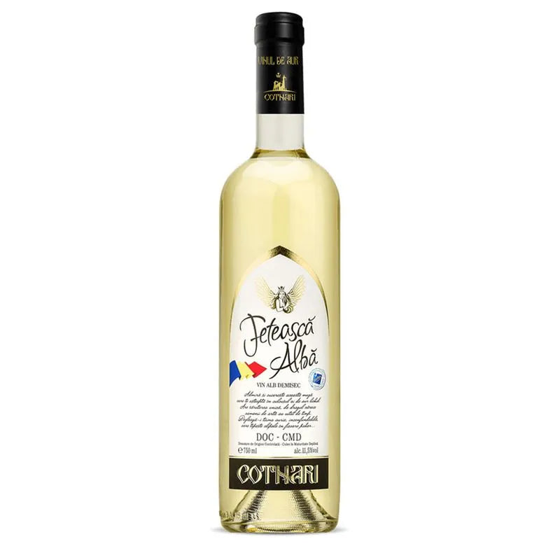 COTNARI Feteasca Alba Vin Alb Demisec SGR 0,75 L - WALTI