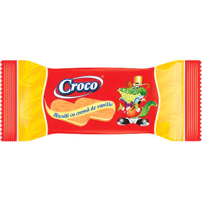 CROCO Biscuiti Crema Vanilie 32 g - WALTI