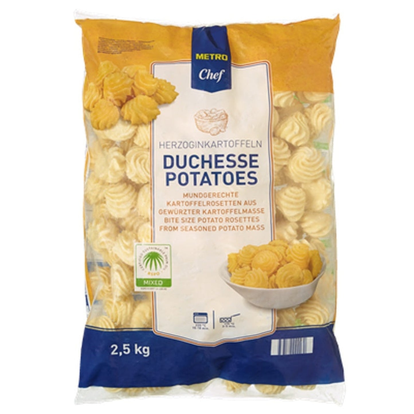 Cartofi Duchess Congelati 2,5 Kg