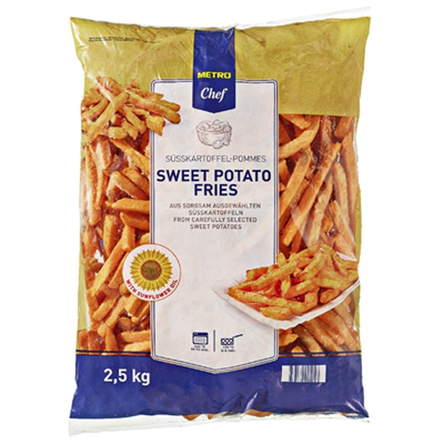 Cartofi Dulci Congelati 2,5 Kg ❄