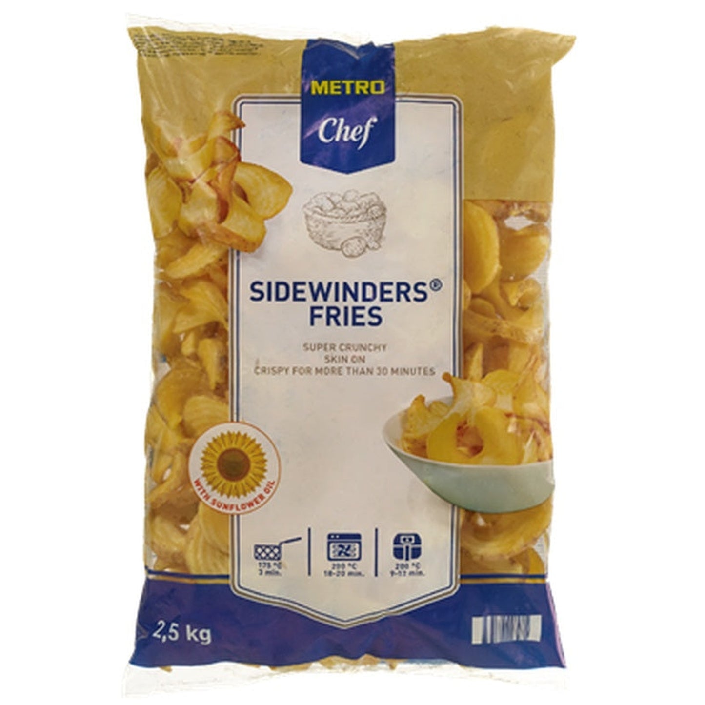 Cartofi Sidewinders 2,5 Kg