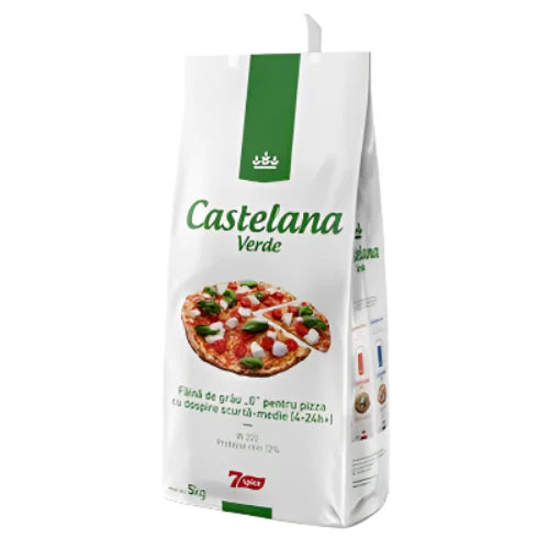 Castelana VERDE Faina pentru Pizza cu Dospire Scurta-Medie 5 Kg - WALTI