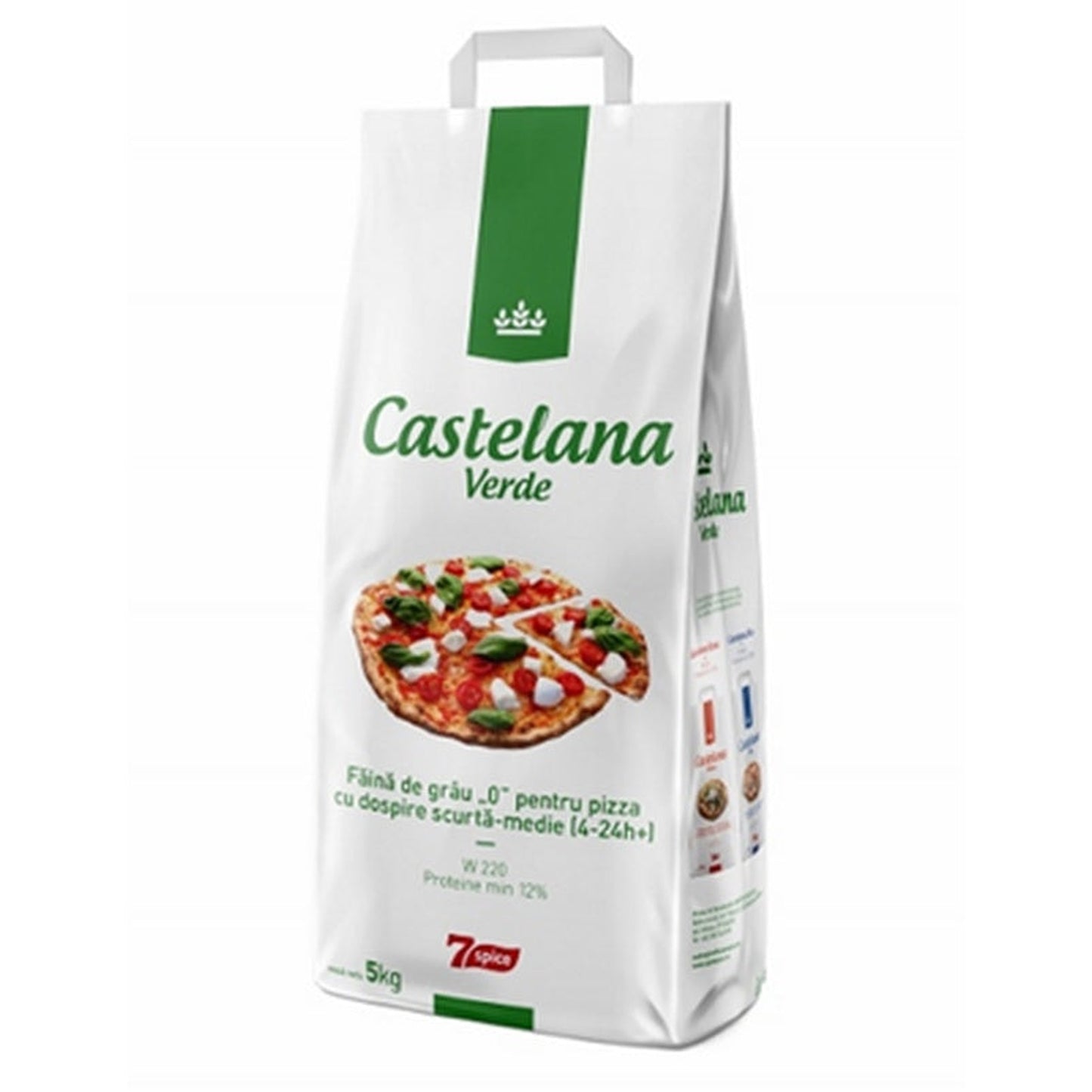 Castelana VERDE Faina pentru Pizza cu Dospire Scurta-Medie 5 Kg