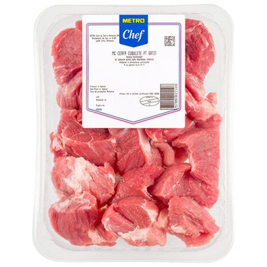 Ceafa Porc Cuburi pentru Gatit ATM 1 kg