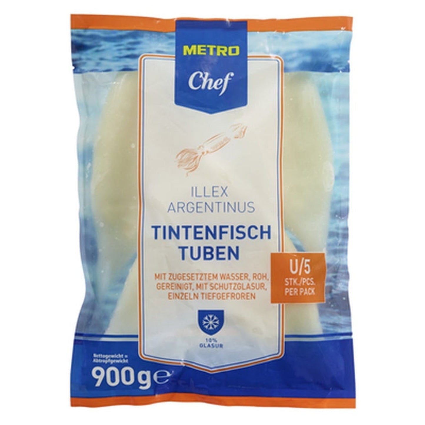 Chef Calamar Tub U5 Congelat 900 g ❄