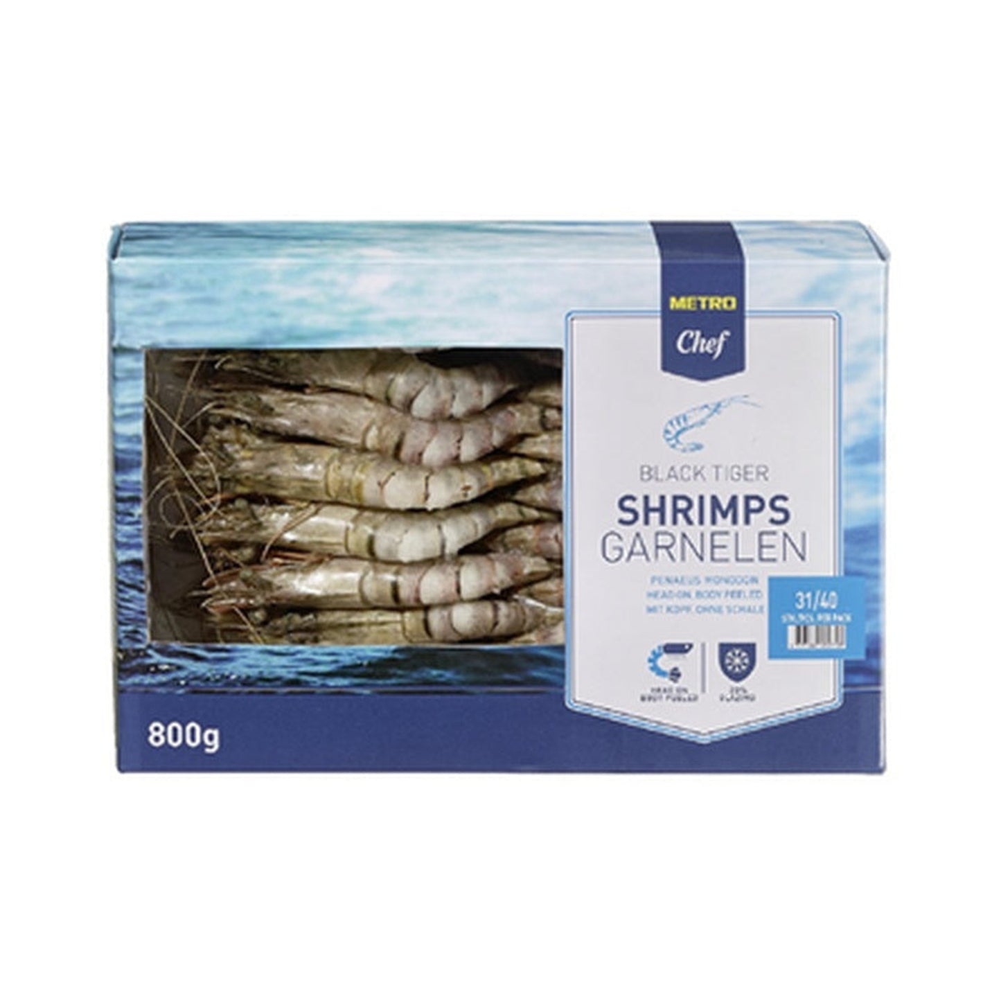 Chef Creveti Cruzi HOBP Calibru 31/40 800 g ❄