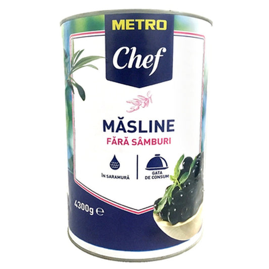 Chef Masline Negre fara Samburi Calibru 200-230 2 Kg
