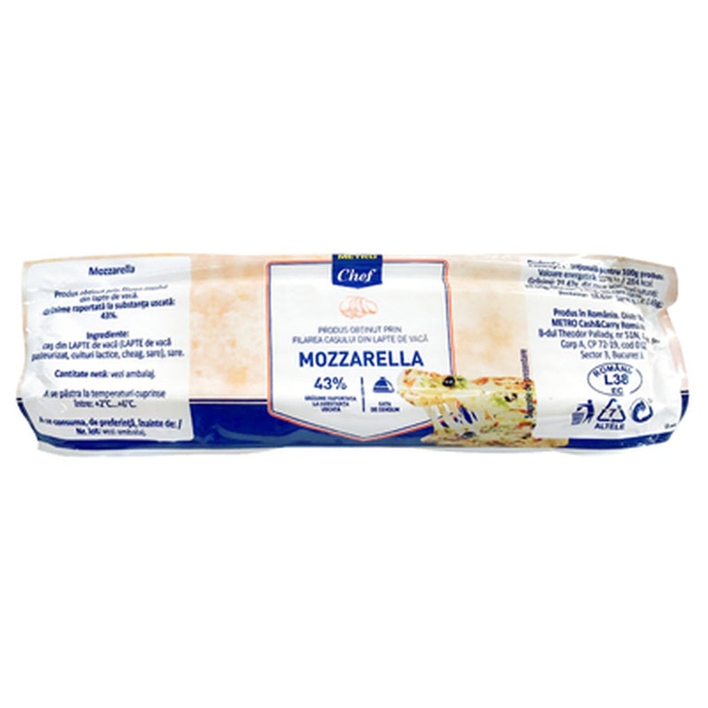 Chef Mozzarella, preț/kg (cca. 1 kg)
