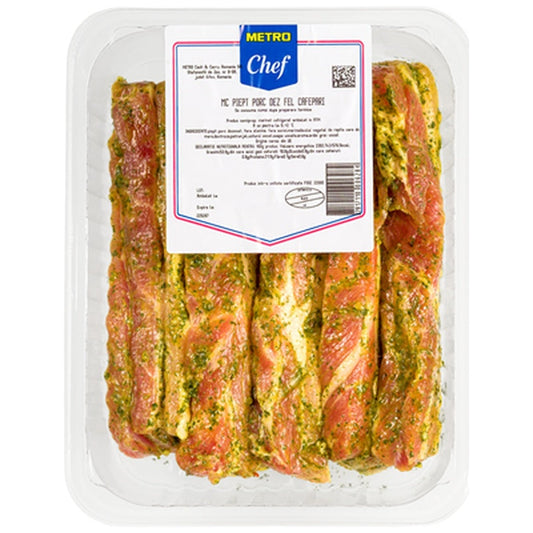 Chef Piept Porc Dezosat Feliat Marinat Cafe de Paris 1 kg