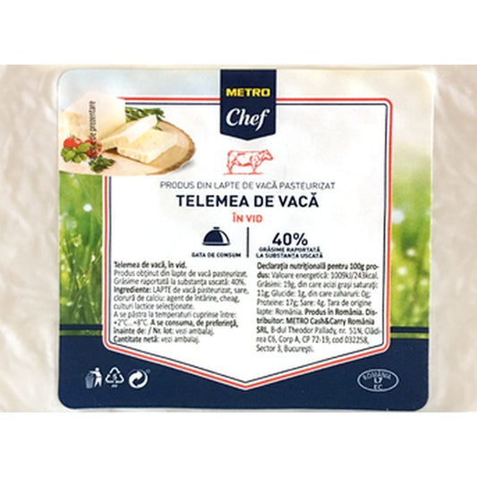 Chef Telemea Vaca, preț/kg (cca. 1 kg)