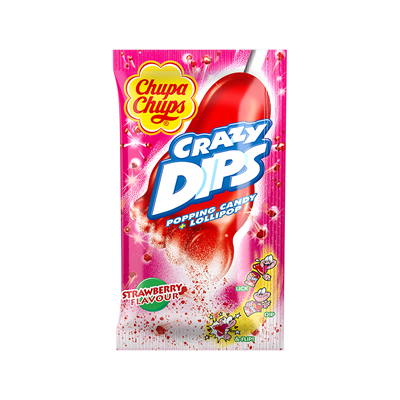 Chupa Chups Crazy Dips Acadele Capsuni 14 g - WALTI