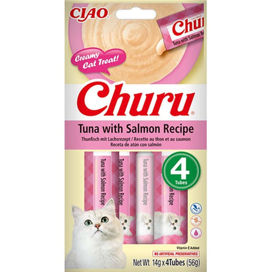 Churu 4 Recompense Pisici Ton & Somon 56 g