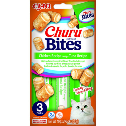 Churu Bites 3 Recompense Pisici Ton 30 g