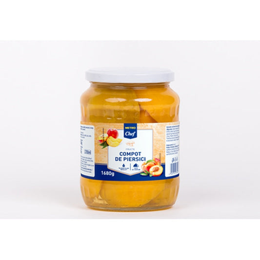 Compot Piersici Decojite 1,68 Kg