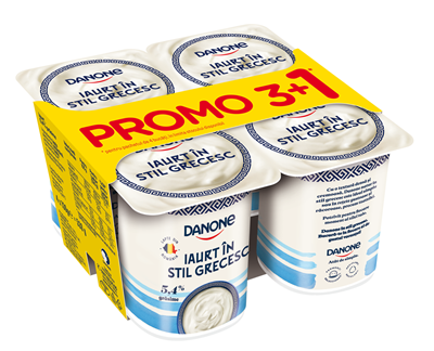 DANONE Iaurt in Stil Grecesc 3+1 x 130 g