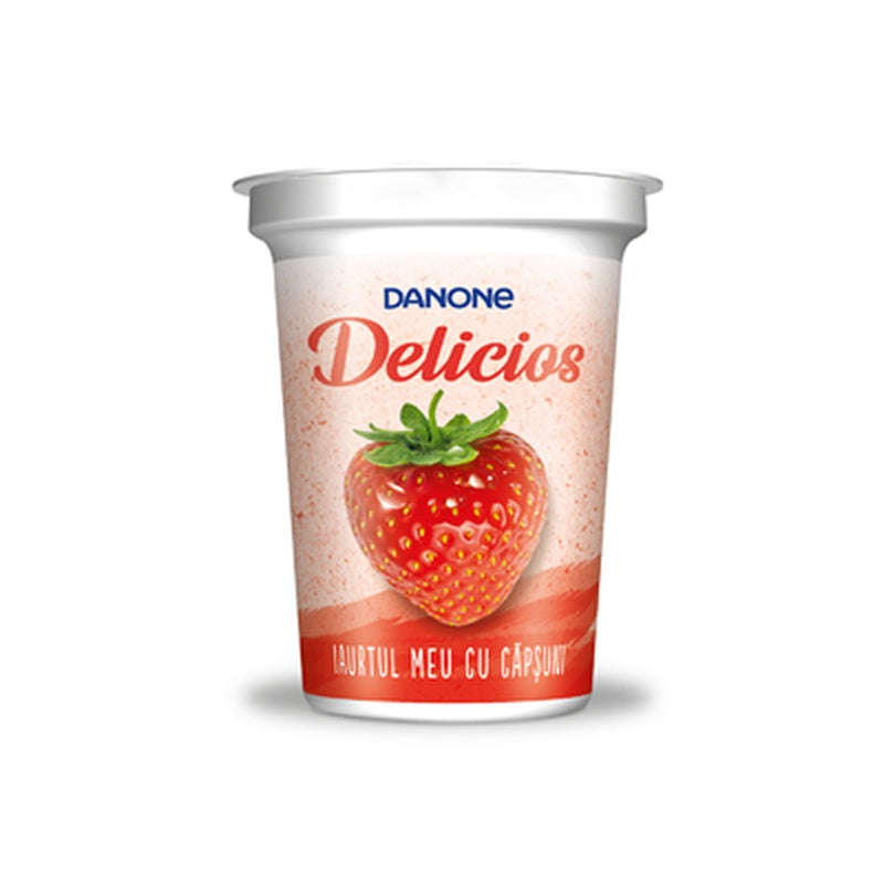DANONE Delicios Iaurt Capsuni 400 g