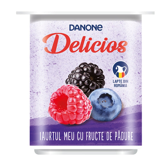DANONE Delicios Iaurt Fructe de Padure 125 g