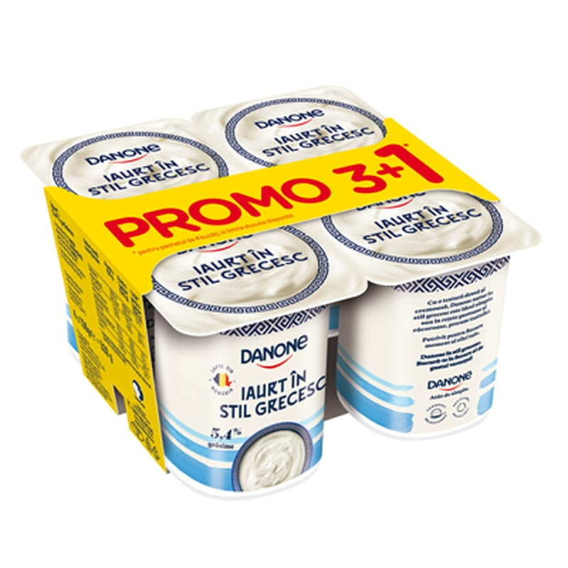 DANONE Iaurt in Stil Grecesc 3+1 x 130 g
