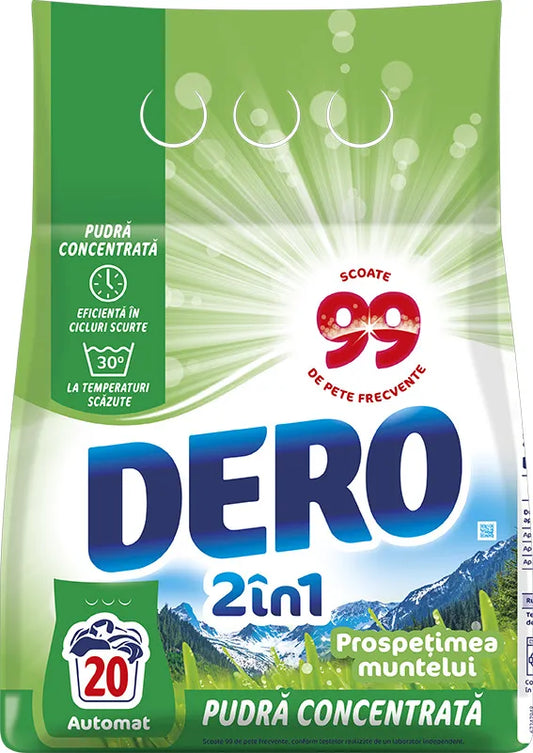DERO 2 in 1 Detergent Rufe Prospetimea Muntelui 1,5 Kg - WALTI