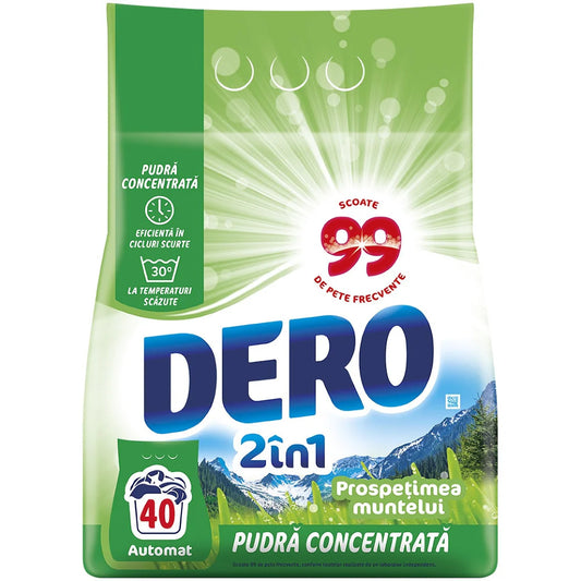 DERO 2 in 1 Detergent Rufe Prospetimea Muntelui 3 Kg - WALTI