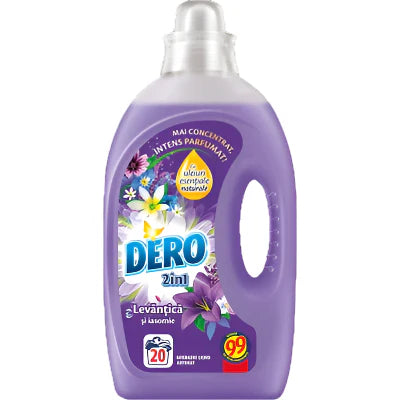 DERO 2in1 Lavanda Detergent Automat 20 Spalari 1 L - WALTI
