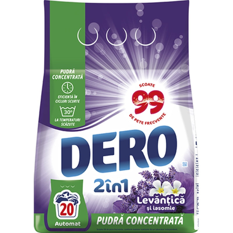DERO 2 in 1 Detergent Rufe Lavanda 1,5 Kg